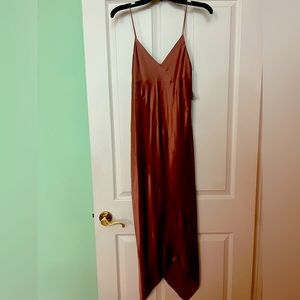 BNWT Topshop boutique 100% SILK bias cut slip dress size 2